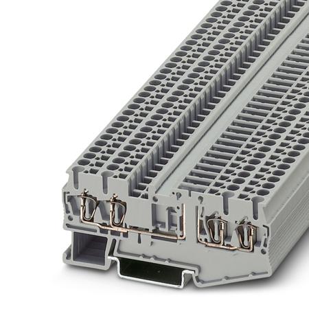 3038451 Phoenix Contact  ST 2.5-QUATTRO-TG Series Grey, Single-Level, Spring Clamp Termination