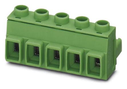 1714278 Phoenix Contact, 7.62mm Pitch, GMSTB 2.5 HCV/ 2-ST-7.62, 2 Way, , Pluggable Terminal Block, Plug, Cable Mount, Screw