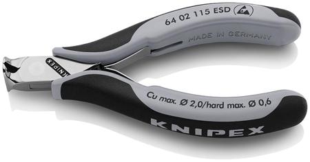 64 02 115 ESD Knipex Knipex ESD Safe Front Cutter