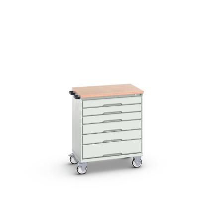 16927004-16 Bott, 6 Drawer Sheet Steel Floor Standing Cabinet, 800 x 600 x 980mm