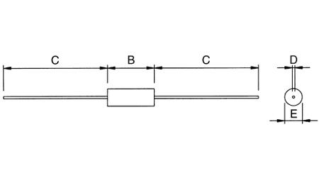 ACS10S-15K-J Arcol Wirewound Wirewound Resistor 10W ± 5% ACS10S 15K J