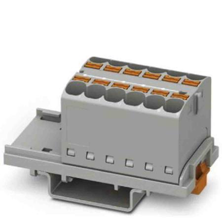 3273548 Phoenix Contact Distribution Block, 6 Way, 0.2 → 6mm², 32A, 800 V, Grey