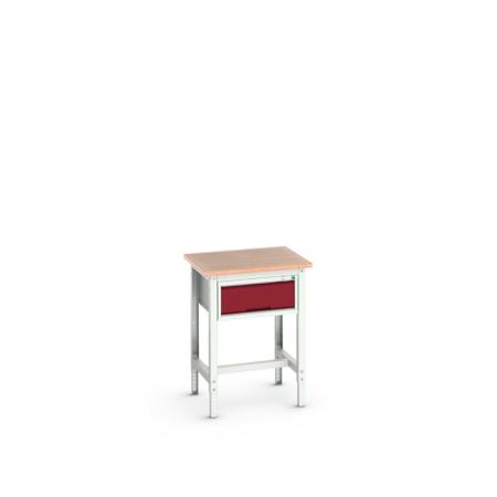 16921600-24 Bott Steel Workbench, 200kg Max Load, Adjustable Height, 930mm x 600mm x 700mm