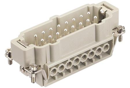 09337162601 HARTING Heavy Duty Power Connector Insert, 16A, Male, Han E Series, 16 Contacts