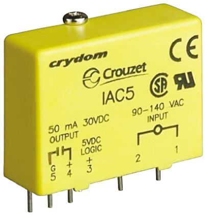 IAC5 Sensata Crydom Interface Relay Module, PCB Mount, 110V ac/dc Coil