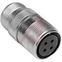 97-4101A-14S-1P connector,metal circ,cable recept housing,size 14s,for 3#16 crimp pin,clear