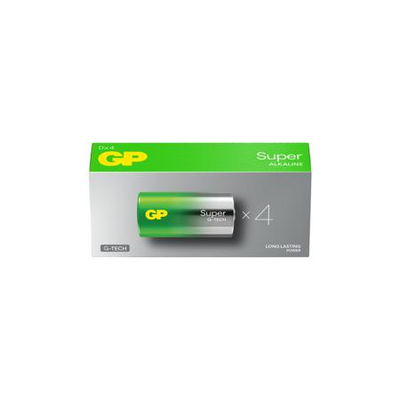 GPPCA13AS129 Gp Batteries GP Batteries Super Alkaline 1.5V Alkaline Manganese Dioxide D Batteries