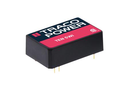 TEN-5-2421WI TRACOPOWER TEN 5WI 6W Isolated DC-DC Converter Through Hole, Vin 9 → 36 V dc, Vout ±5V dc