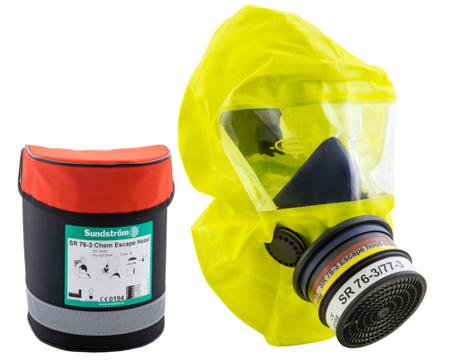H15-0812 Sundstrom  Yellow Silicone Protective Hood, Resistant to Chemical