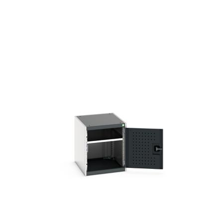 40018110-19V Bott 2 Door, 1 Drawer Sheet Steel Floor Standing Cupboard, 525 X 650 X 600mm