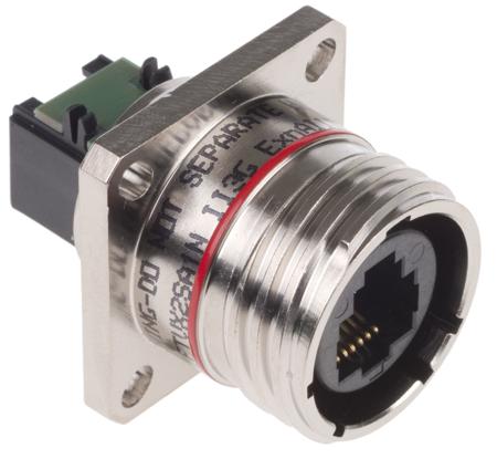 RJ11FTVX2SA1N Amphenol Socapex RJ11FTV Series Female RJ11 Connector, Panel Mount Straight 1 Port 8 -Way