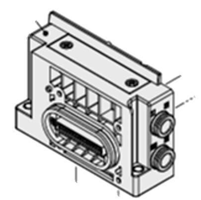SY30M-1-1A-C8-NA SMC SY30M End Plate,