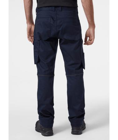77523_590-C50 Helly Hansen Manchester Navy Men's Cotton, Polyester Lightweight, Stretchy Work Trousers 36in, 92cm Waist