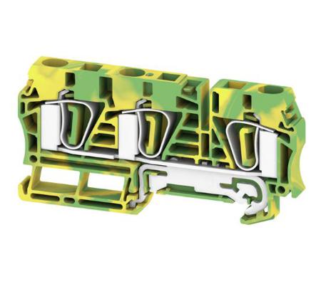 7907400000 Weidmuller  ZPE 6/3AN Series Green/Yellow, Single-Level, Clamp Termination