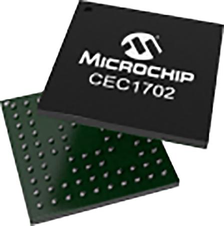 CEC1702Q-B2-I-SX Microchip CEC1702Q-B2-I/SX 480kb 84-Pin Crypto Authentication IC WFBGA