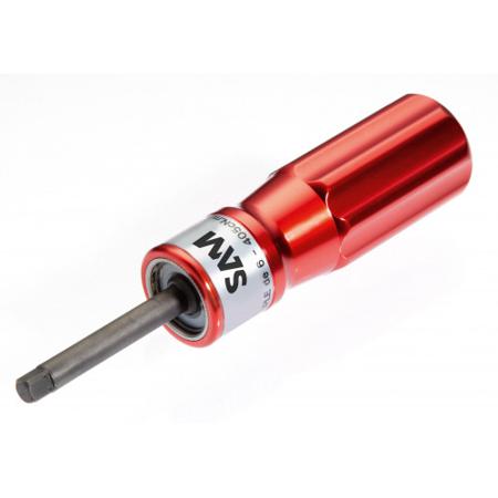 40-MC-5 SAM Torque Screwdriver Flat Torque Screwdriver, 0.8 to 5 Nm, 1/4 in Drive, ±6 % Accuracy