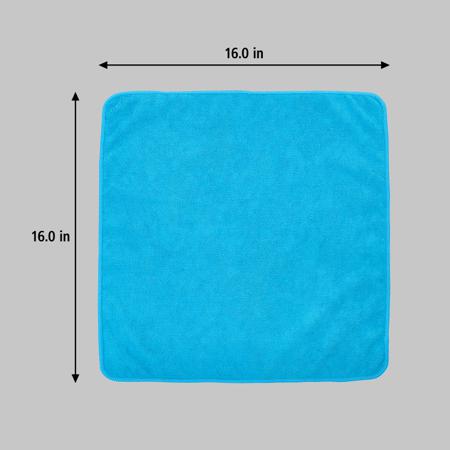 1820583 Rubbermaid Commercial Products 24 Blue Microfibre Cloths for use with Wet/Dry