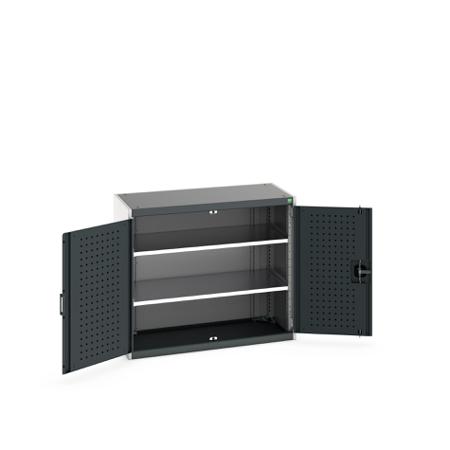 40013077-19V Bott 2 Door Sheet Steel Floor Standing Cupboard, 1050 X 525 X 900mm