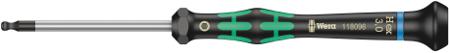 05118096001 Wera Ball End Hexagon Precision Screwdriver, 3 mm Tip, 60 mm Blade, 157 mm Overall