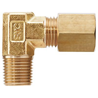 DL10-04 SMC DL Series Elbow Fitting, 10 mm to R 1/2 Male, Threaded-to-Tube Connection Style,