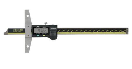 571-212-30 Mitutoyo  200mm  Imperial & Metric Depth Gauge, Stainless Steel, With UKAS Calibration