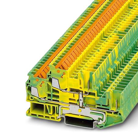 3050219 Phoenix Contact  5/ 2P, QTTCB 1 Series Green/Yellow, 0.25 → 1.5mm²