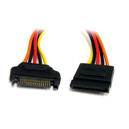SATAPOWEXT12 StarTech.com Male SATA Power to Female SATA Power  Cable, 12in
