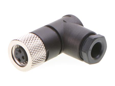 1200910003 TE Connectivity Industrial Circular Connectors, 3 Contacts, Threaded Mount, M8 Connector, Socket, Female, IP67, 120091