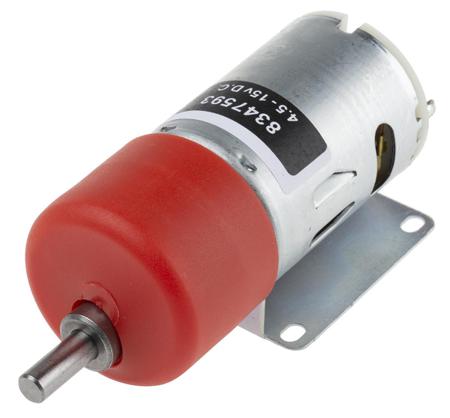 834-7593 RS PRO Brushed Geared DC Geared Motor, 19.8 W, 12 V dc, 29 Ncm, 12048 rpm, 6mm Shaft Diameter