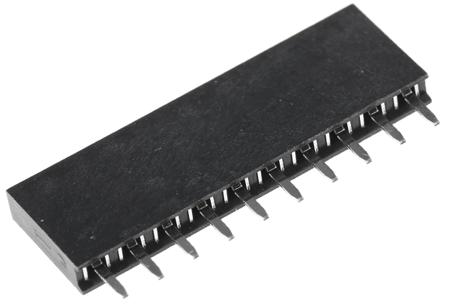 M20-7821046 HARWIN 2.54mm Pitch 10 Way 1 Row Straight PCB Socket, Through Hole, Solder Termination