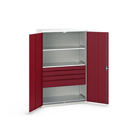 16926656.24 Bott 2 Door, 4 Drawer Sheet Steel Cupboard, 1300 x 550 x 2000mm