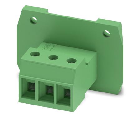1840560 Phoenix Contact, 7.62mm Pitch, DFK-PC 4/ 3-GF-7.62, 3 Way, , Pluggable Terminal Block, Feed Through Header, Cable