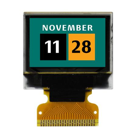 NHD-0.95-9664G NEWHAVEN DISPLAY INTERNATIONAL 0.95in Blue, Green, Red Passive matrix OLED Display 96 x 64pixels PCB Mount Parallel,