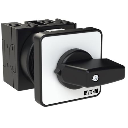 207398-T0-2-8900-E Eaton, 3P 2 Position 90° Rotary Cam Switch, 690 V, 20A, Knob Actuator