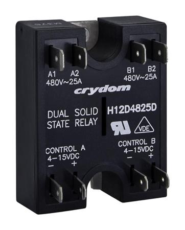 D2425D Sensata Crydom Solid State Relay, 25 A Load, Surface Mount, 280 V Load, 15 V Control