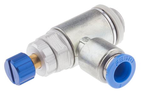 GRLA-1-4-QS-8-RS-D Festo GRLA Series Exhaust Regulator, 8mm Tube Inlet Port
