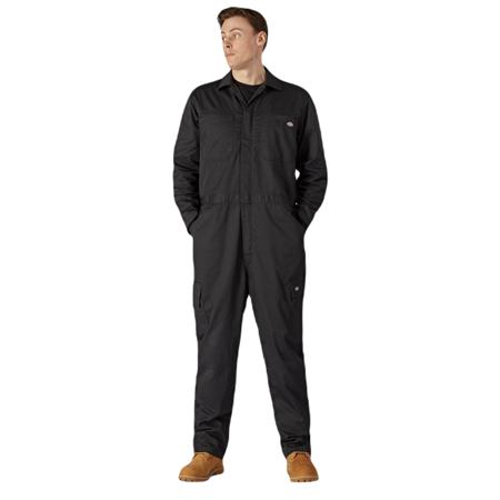 DK0A867OBLK1 Dickies Black Reusable Coverall, XL