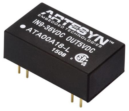 ATA00BB36-L Artesyn / Advanced Energy ATA DC-DC Converter, ±12V dc/ ±125mA Output, 18 → 75 V dc Input, 3W, Through Hole,