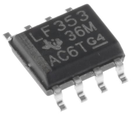 LF353D Texas Instruments, Operational Amplifier, 3 MHz, 8-Pin 18 V SOIC