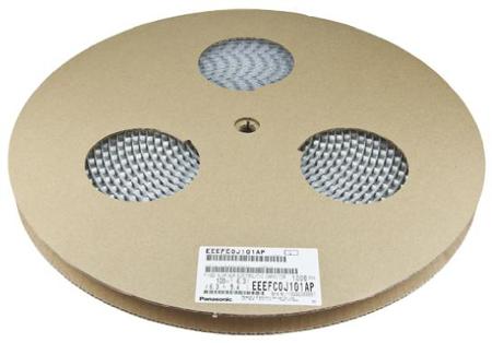 EEEFK0J221AP Panasonic 220μF Aluminium Electrolytic Capacitor 6.3V dc, Surface Mount -