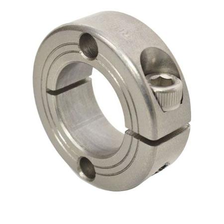 FHD-MCL-20-SS Ruland Shaft Collar, One Piece, Clamp, Bore 20mm, OD 40mm, W 15mm, 303 Stainless Steel