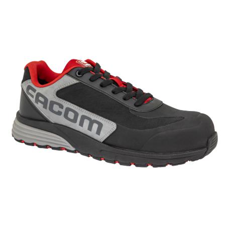 07SUZUKA2834PT46 Parade SUZUKA Unisex Black, Grey, Red Composite Toe Capped Safety Shoes, UK 11, EU 46