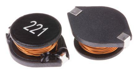169-3724 RS Pro Type 52 Unshielded Wire-wound SMD Inductor 220 μH ±20% Wire-Wound 2.4A Idc
