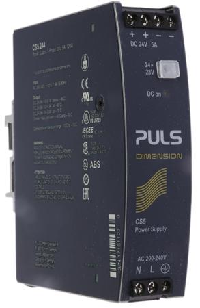 CS5.244 PULS C Switched Mode DIN Rail Power Supply, 230V ac, 24V dc dc Output, 5A Output, 120W