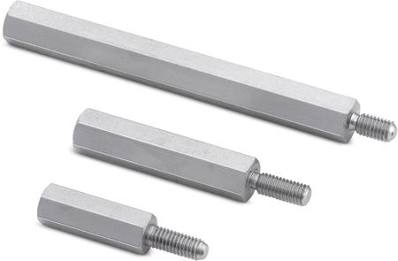 971050474 Wurth Elektronik Standoff, M4 x M4 Thread, 5mm Body, Brass, Male/Female, 8mm Stud