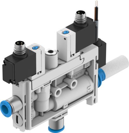 OVEL-10-H-15-PQ-VQ6-UA-C-A-V1V-R8 Festo Vacuum Generator, 0.95mm nozzle , 3.8bar 21L/min, OVEL series