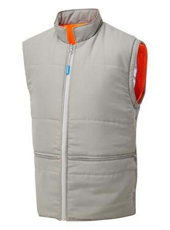 PR498-XL PULSAR Orange Breathable Hi Vis Bodywarmer, XL
