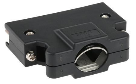 10350-52A0-008 3M 103 Series Polymer D Sub Backshell, 50 Way, Strain Relief