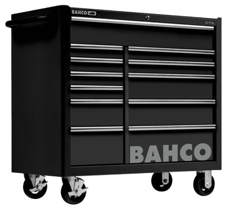 1475KXL12BLACK Bahco 12 Drawer Wheeled Tool Chest
