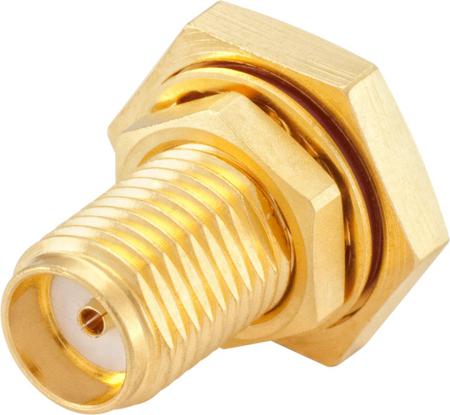 32K601-272L5 Rosenberger SMA Series, Jack Panel Mount, 50Ω, Solder Termination, Straight Body